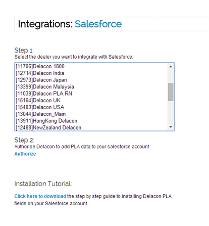 Salesforce Integration Installation Guide – Delacon